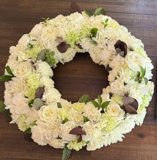 Floral cloud wreath